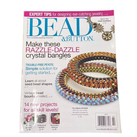 Bead & Button Magazine Jewelry Crafting Book u February 2012 Issue 107 - Picture 1 of 8